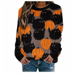 S-3XL Halloweeni kapuuts Naiste kampsun, pikkade varrukatega džemprid, pullover Unisex S oranž