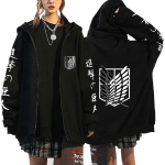 Attack on Titan Hoodie T&otilde;mblukuga dressipluusid Anime Levi Ackerman Shingeki No Kyojin Hoodie Meeste Spordir&otilde;ivad Cosplay Riided Naised L