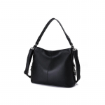 Pehme, ehtsast nahast &otilde;lakott Naiste k&auml;ekott vabaaja naiste ristkehaga kott, suur igap&auml;evane k&auml;ekoti kott 33cm*10cm*26cm must