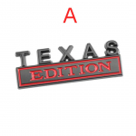 3D metallist kleebise embleem Texas Editioni m&auml;rgi logoga pagasiruumi korpus J/eep F/ord F-150 C/hevrolet C/hevy jaoks A