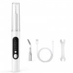 Hammaste eemaldaja Ultraheli skaler Hammaste puhastusvahend LED-valgusega laetava hammaste puhastuskomplektiga 4pcs