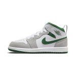 Air Jordan 1 Mid SE PS Hall M&auml;nniroheline Laste tossud Valge Helehall DC7249-103 35