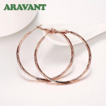 Saabumine Rose Gold Color Hoop k&otilde;rvar&otilde;ngad Naistele Moeehted