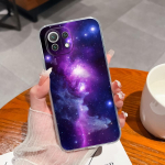 Xiaomi Poco M4 X5 Pro 10T Lite 11 Lite 5G NE telefoni &uuml;mbrise kate Starry Sky l&auml;bipaistev matt pehme silikoon, kukkumisvastane p&otilde;rutuskindel Xiaomi kaitseraua jaoks Xiaomi Mi 11 Lite
