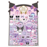 Sanrio Kuromi Kaneelirull Minu meloodia pehme koordineeriv kleebis, Dotty Dog Korea populaarsed m&auml;nguasjad Kuromi gray