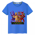 FNAF suvine 100% puuvillane Kawaii T-s&auml;rk Casual poiste anime T-s&auml;rgid y2k &uuml;hes t&uuml;kis Bear Rabbit Game Print L&uuml;hikesed topid lasteriided t&uuml;drukud 150 sinine
