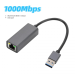 1000Mbps USB-t&uuml;&uuml;pi C Etherneti adapter V&otilde;rgukaart USB-C to RJ45 Lan Gigabit Ethernet Interneti-kaabel MacBook PC jaoks Windows XP 7 8 10 Android USB