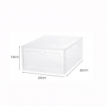 6 tk/komplekt plastikust kingakarbid sahtli &uuml;mbris, paksendatud l&auml;bipaistev kingakarp Volditav kingakarp Plastikust kingakarbid virnastatav karp 6PCS-33*24*14CM puhas