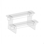 Akr&uuml;&uuml;list vitriin, p&uuml;stiku riiul, multifunktsionaalne ehe 4 Tier