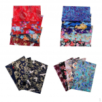 20 tk Jaapani tr&uuml;kitud kangas, 7,8 x 9,8 tolli kangakimbud, kimono Cheongsam koti &otilde;mblus