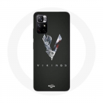 Redmi Note 11 5G &uuml;mbris Vikings Series 6. hooaeg Logo V Sword hall must taust