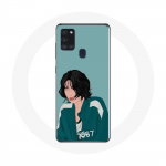 Samsung Galaxy A21S &uuml;mbris Squid Game Kang Sae Byeok Fanarti n&auml;ojoonistus