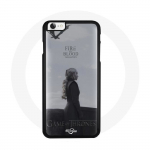 Coque pour Iphone 6 Game of Thrones Saison 8 Daenerys Targaryen feu et sang Le Tr&ocirc;ne de Fer Logo Gris
