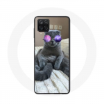 &Uuml;mbris lillade prillidega Samsung Galaxy A42 5G Cat jaoks