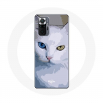 Coque pour Xiaomi Redmi Note 10 Pro Turc de van Chat oeil bleu et oeil jaune