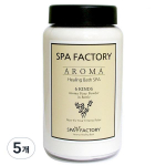 Spa Factory 6 Scent Aroma Bubble Bath Salt, Rose, 350g, 5 pieces