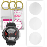 3x apgo Hydrogel Screen Protector for Amazfit T-Rex 2, Hydrogel Film, with positioning layer easy installation