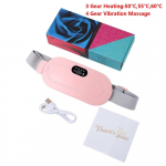 Naiste nutikas soojendav v&ouml;&ouml;, mis leevendab menstruatsioonikrampe ja -valu, menstruaalsoojenduspadja vibratsioonimassaaž k&otilde;hule, leevendab menstruatsioonivalu GERMANY roosa