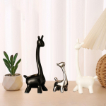 Keraamiline žiraffi kuju Figuriin Kaunistus Kogutav Ehtekuju Loom 4pcs