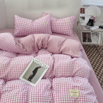 Ins Style voodipesukomplekt Nordic &uuml;he kahekordse lameda linaga tekikott Padjap&uuml;&uuml;r Pehme mikrokiust t&auml;issuuruses voodipesu 1.8m