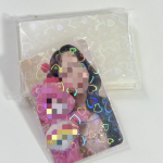 50 tk/partii L&auml;bipaistvad kaardi&uuml;mbrised 5,7x8,6 cm Little Stars Laser Flashing Card Sleeve Kaitsekaartide hoidik Kaitsekile 61*91mm