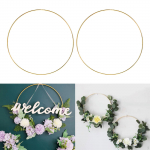 2 pakki suuri metallist lillep&auml;rgi makramee kuldseid r&otilde;ngaid pulmakaunistuste valmistamiseks ja 3.5mmx35cm