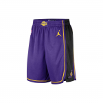 Jordan NBA Los Angeles Lakers Statement Edition Swingman Dri-FIT L&uuml;hikesed P&uuml;ksid Lilla/Kollane Meeste Streetwear DO9432-504 M