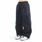 HOUZHOU &Uuml;lem&otilde;&otilde;dulised Cargo Langevarjup&uuml;ksid Naised Jaapani Stiil Gorpcore Laiad Jala Džoggerid Hipilikud Baggy Vintage Sweatpants P&uuml;ksid L must