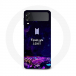 Coque Samsung Galaxy Z Flip3 BTS army groupe BTS roi de la K-pop