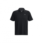 Under Armour Iso Chill Logo Prindiga L&uuml;hikeste Varrukatega Polo Meeste Topid Must 1377364-001 L
