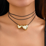 Trendikas pulmapeo ehted, pika musta lindiga kaelakee naistele Elegantne valge imitatsioon p&auml;rli rannapuhkuse kaelakeed