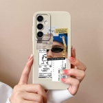 Samsung M15 A15 A55 A35 S24 Ultra S24+ F15 telefoni kaane&uuml;mbriste jaoks mood poiss, t&uuml;druk Kvaliteetne silikoonist pehme kaamera kaitsekork kaitseraud Galaxy jaoks Samsung S24