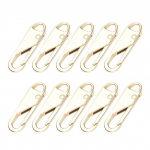 10 tk metallist t&otilde;mblukuga t&otilde;mblukuga asendus eemaldatav t&otilde;mbluku liugur T&otilde;mbeklapi paranduskomplektid r&otilde;ivaste jope jaoks. plastic