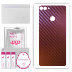 apgo skin sticker film foil vinyl for the BACK compatible with Huawei Y9 (2018), scratch-resistant, easy to install - Carbon Chameleon CAKA5