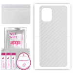 apgo Protective Skin Sticker for the back compatible with Umidigi C1, Wrap Film, Foil, Vinyl - Pattern Transparent Carbon