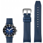 22mm Kummist Kellarihm Tissot 1853 Starfish Diving T120 jaoks Kaardus Otsaga Silikoonrihm T120417A Seeria K&auml;epael Meestele 22mm