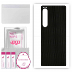 apgo Protective Skin Sticker for the back compatible with Sony Xperia 10 IV SOG07, Wrap Film, Foil, Vinyl - Pattern Matrix