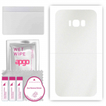 apgo Protective Skin Sticker for the back compatible with Samsung Galaxy S8 Plus, Wrap Film, Foil, Vinyl - Pattern Matte Transparent