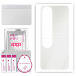 apgo Protective Skin Sticker for the back compatible with Oppo A58 4G, Wrap Film, Foil, Vinyl - Pattern Matte Transparent