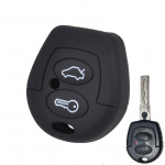 2 nupuga kaugjuhtimispuldi silikoonist v&otilde;tmekaane puldi &uuml;mbris Seat Corboda Leon Ibiza Toledo Alhambra Altea Arosa v&otilde;tmehoidja hoidiku kaitseks must