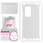 apgo Protective Skin Sticker for the back+sides compatible with Huawei P40 Pro Plus, Full Wrap Film, Foil, Vinyl - Pattern Transparent Carbon
