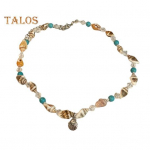 Naiste Seashell Choker Puhkuse Beach Style Helmestega Meritigu Reguleeritava pikkusega p&uuml;hadekingitus Daami Kaelusega Ehted Kaelakee mitmev&auml;rviline