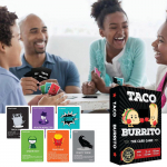 Taco Vs Burrito pere lauam&auml;ngud 6-8-, 8-12-aastastele ja vanematele lastele &ndash; l&otilde;busad kaardim&auml;ngud lastele ja peredele, laste perem&auml;ngu&otilde;htu One Size