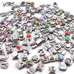 20 tk Creative Module k&auml;ev&otilde;ru ripats, s&uuml;da lill Itaalia lingid Charm Fit 9 mm k&auml;ev&otilde;ru roostevabast terasest DIY ehete valmistamise kingitus