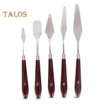 5 tk / komplekt v&auml;rvipalett Spaatliga roostevabast terasest segamislabida sillutis rullimine silumiseks painduv tera kunstiline t&ouml;&ouml;riistakomplekt Sets