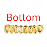 Pffee h&otilde;bedane 14K kullatud hambad Grillz Y2K kehaehted r&auml;ppar Hip Hop v&otilde;lliga hammaste grillid meestele, naistele