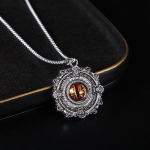 [Kuradisilm] Vintage Pattern Compass Society meeste &uuml;li&otilde;pilaste silmade ripats &ouml;&ouml;valguses domineeriv kuradi kaelakeetrend 40CM