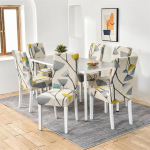 1/2/4/6 t&uuml;kki Tr&uuml;kitud toolikate Pestavad suured elastsed k&ouml;&ouml;gitoolikatted Stretch istmekatted s&ouml;&ouml;gitoa kodukaunistamiseks 4Pieces