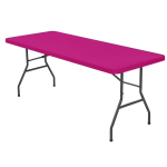 3 suurusega elastsest liibuvast kangast ristk&uuml;liku laudlina kokkuklapitavad lauad pestavad piknikulaagrid sise- ja v&auml;listingimustes kasutatavad lauakatted 30x72inch(76x183cm) tumeroosa v&auml;rv