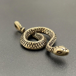 Vask Snake Vintage k&auml;sitsi valmistatud messingist kobra v&otilde;tmes&ouml;&ouml;t Puhas Zodiac kettarihm rippuv auto v&otilde;tme jala ripats pronksi